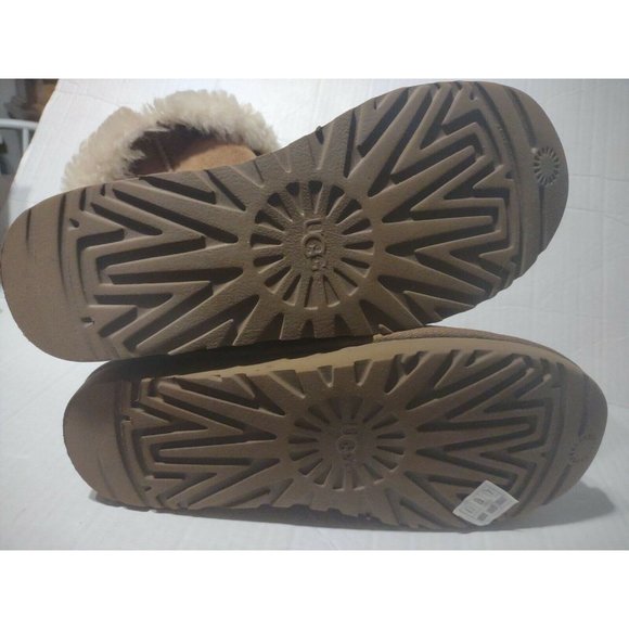 UGG LILOU BOOTS GENUINE SHEARLING LINED CHESTNUT  WOMEN\'S SIZE 8 S/N 1013850